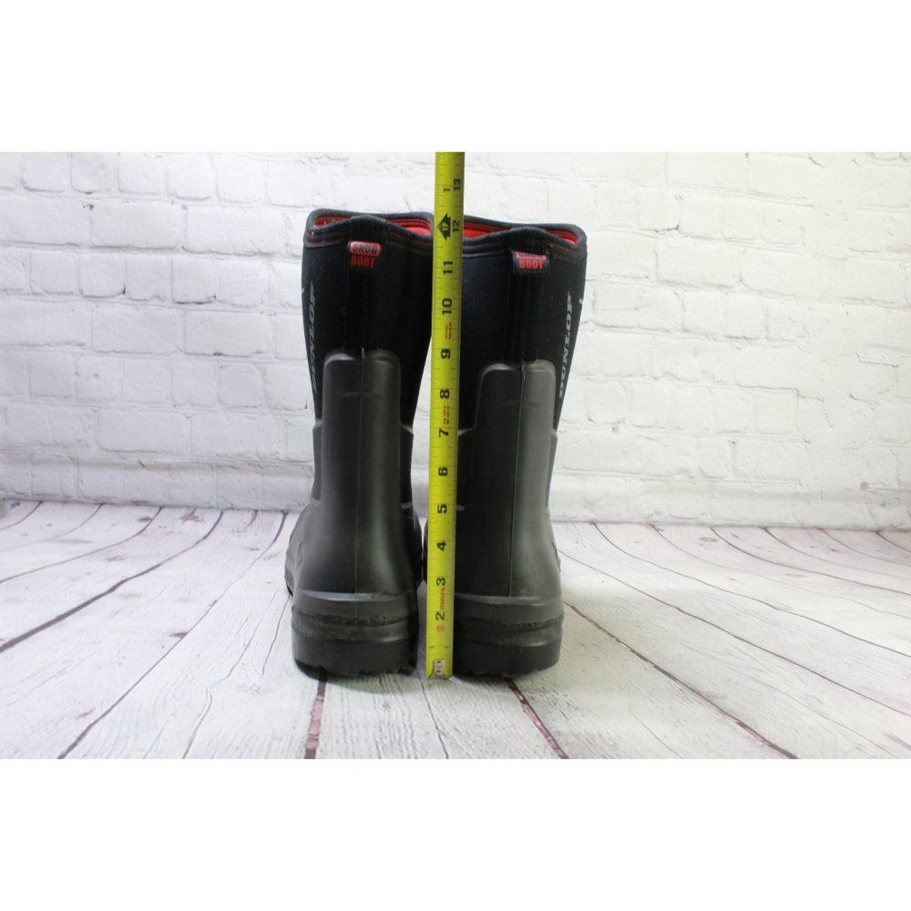 Dunlop Snugboot Black Rubber Slip Resistant Waterproof Safety Work Boots Size 14 - Picture 8 of 9